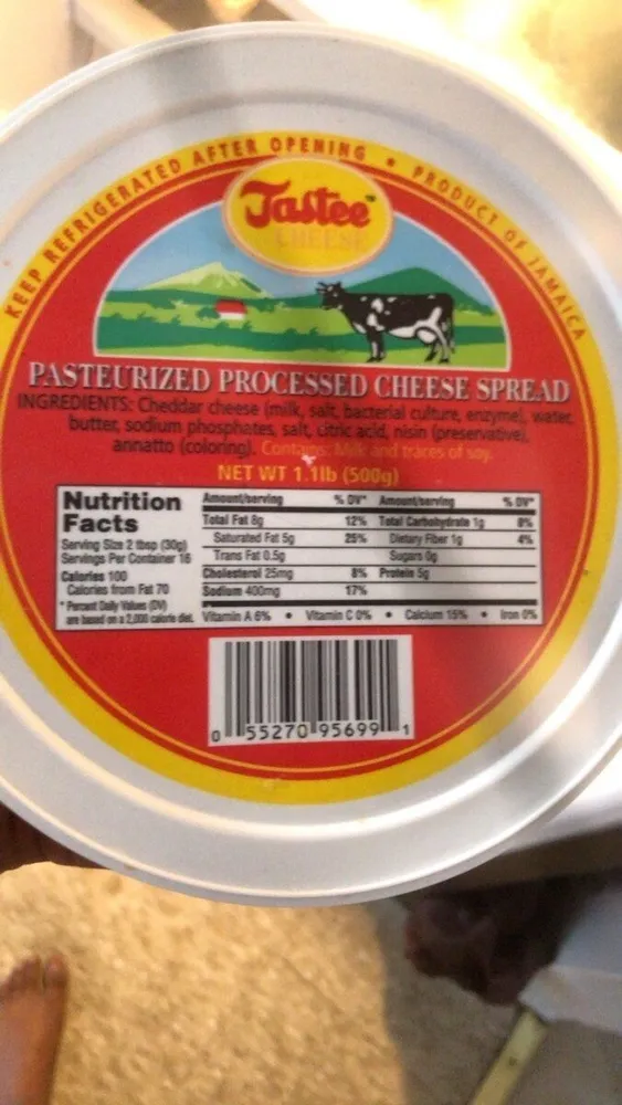 PASTEURIZED PROCESSED CHEESE SPREAD