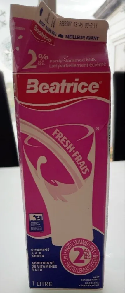 2% Partly Skimmed Milk