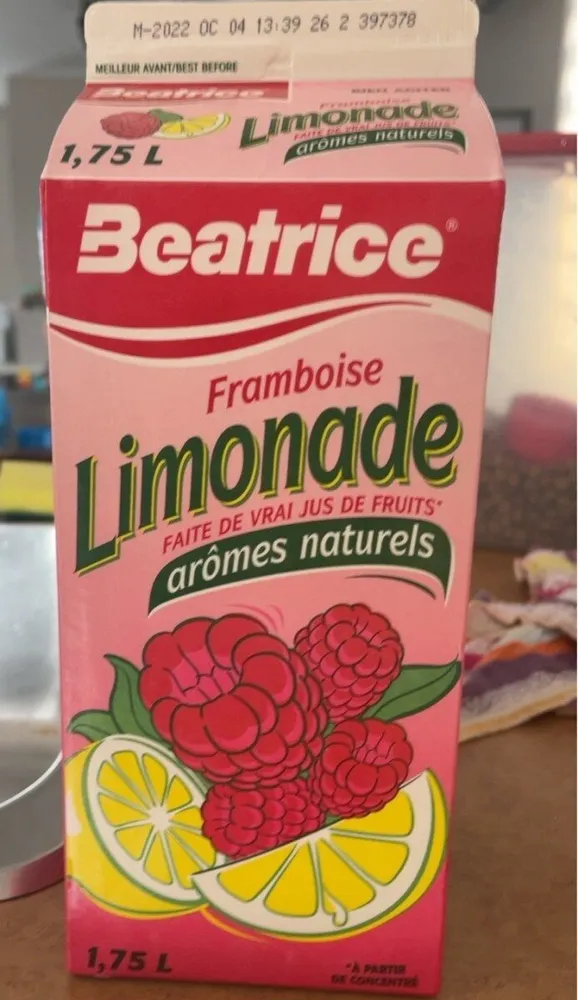 Limonade framboise