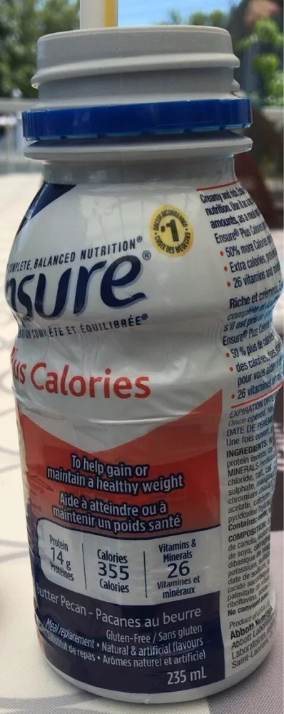 Ensure plus calories