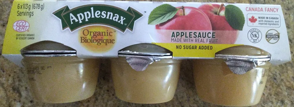 Organic Applesauce No Sugar Added