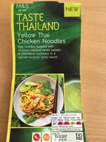 Yellow thai chicken noodles