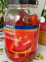 Roasted sweet red peppers