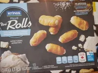 Mini rolls feta and ricotta cheese