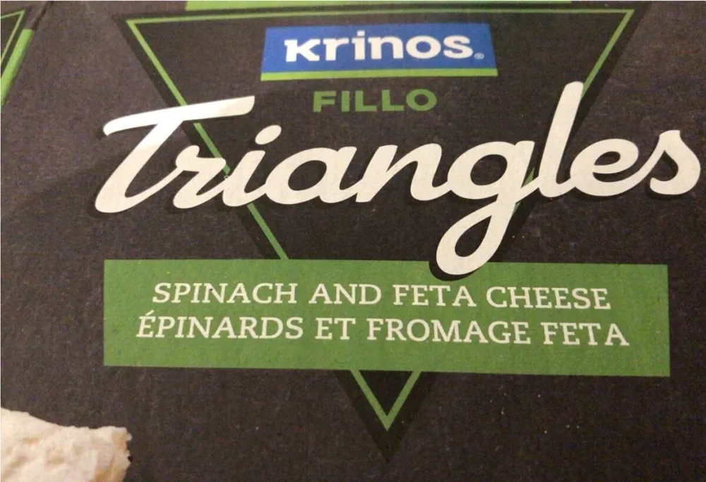 Spinach Feta Triangles