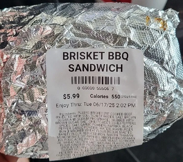 BRISKET BBQ SANDWICH
