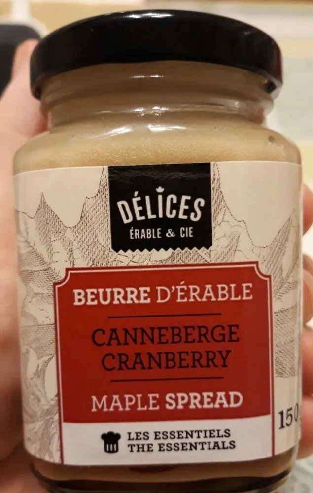 Beurre d'érable et canneberge