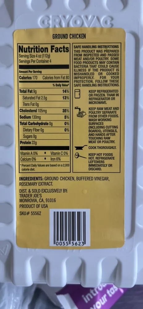GROUND CHICKEN