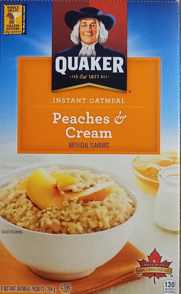 Instant Oatmeal Peaches & Cream