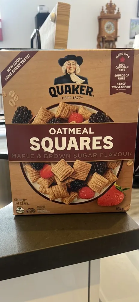 Squares à l'avoine saveur d'érable et cassonade