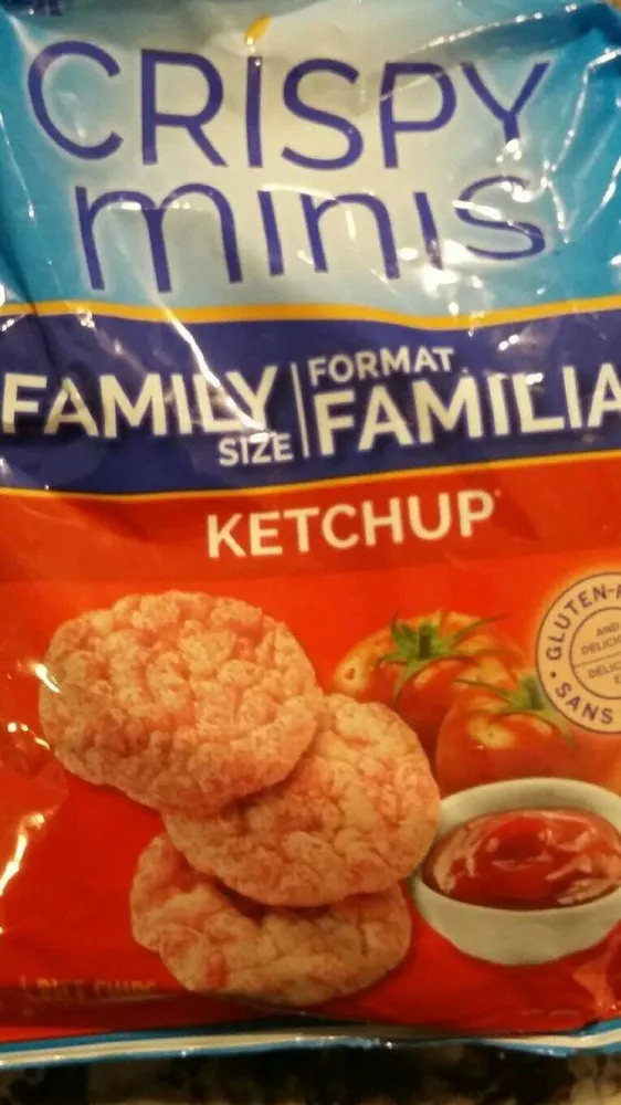Croustilles de riz ketchup