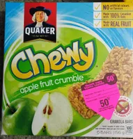 Chewy apple fruit crumble