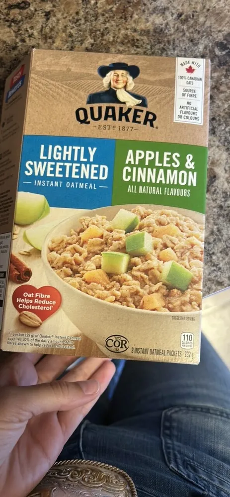Lightly Sweetened Instant Oatmeal