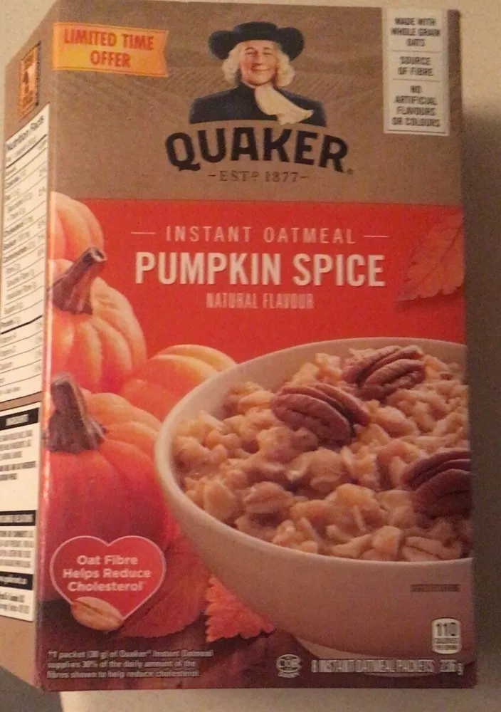 Quaker Gruau Pumpking spice
