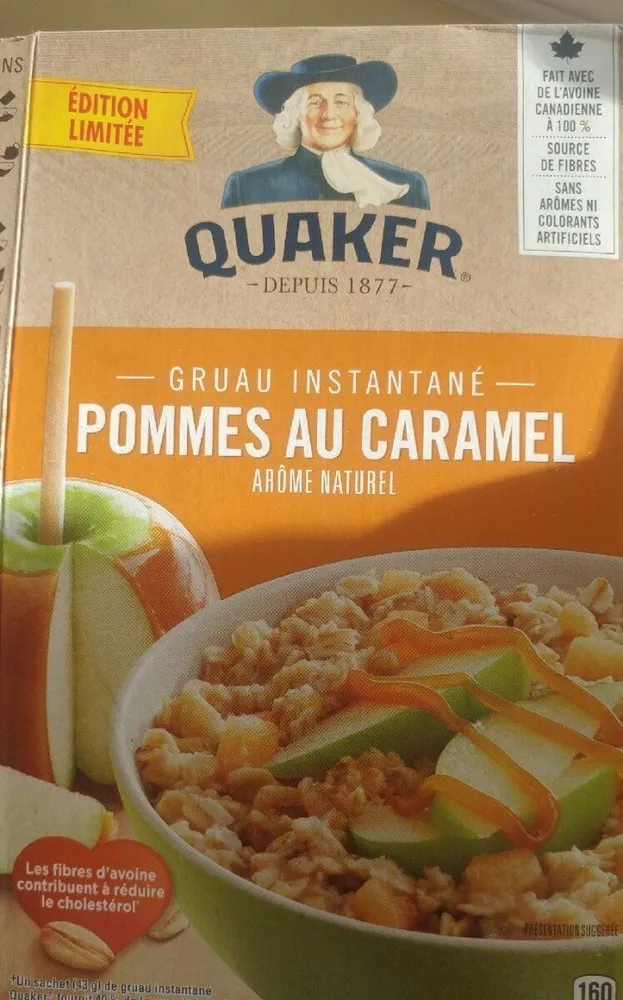 Gruau instantané pomme au caramel