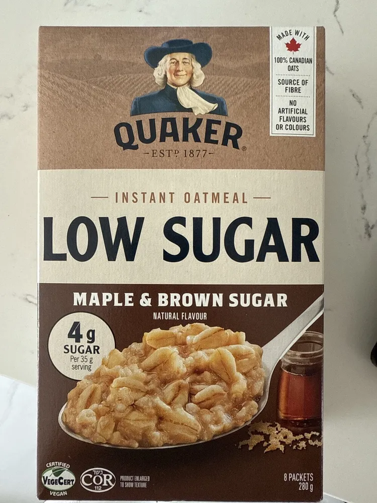 Instant Oatmeal Low Sugar Maple & Brown Sugar