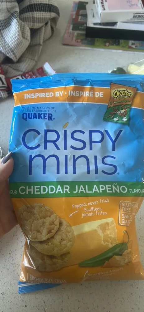 CRISPY minis Cheddar Jalapeño Brown Rice Cakes