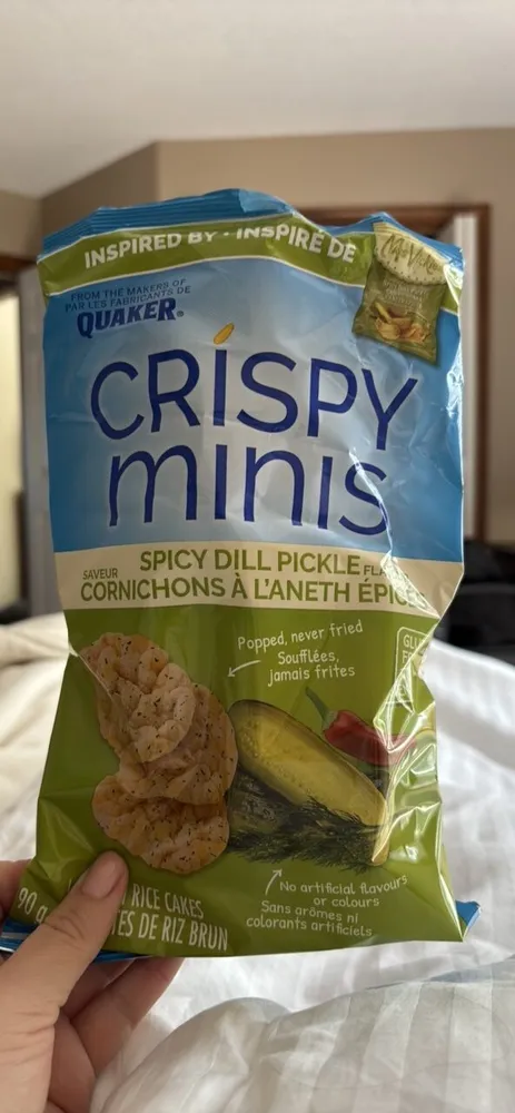 Crispy Minis Spicy Dill Pickle Flavour Brown Rice Cakes