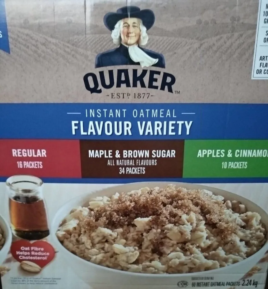 Instant oatmeal flavour variety