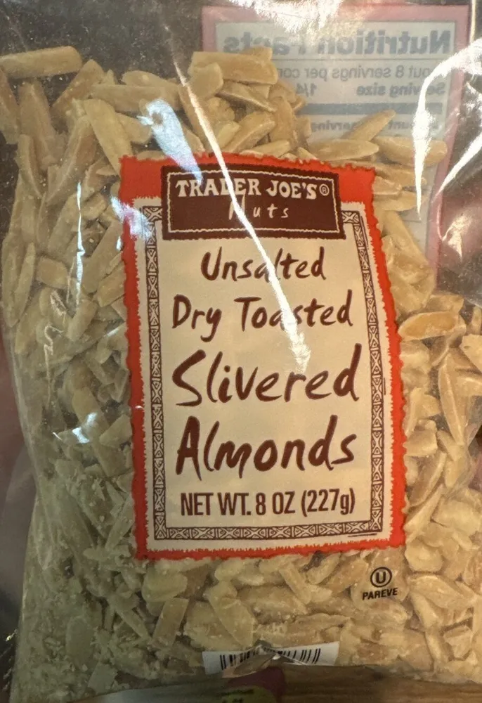 Dry Toasted Slivered Almonds