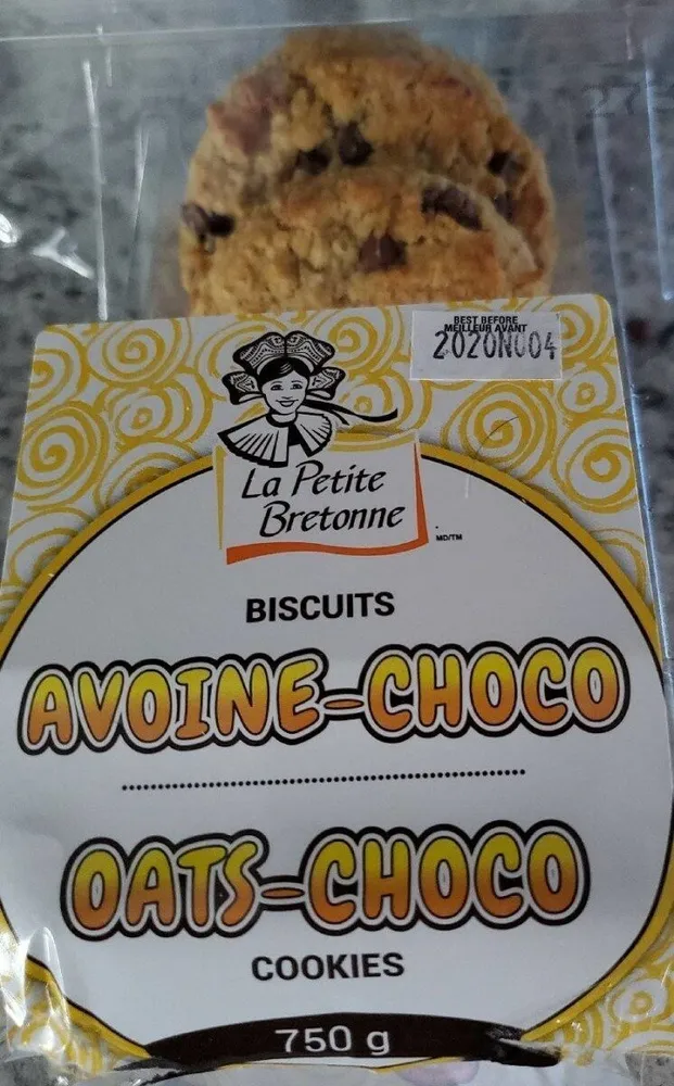 Biscuits avoine choco