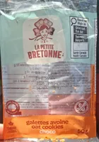 Galette avoine oat cookies choco