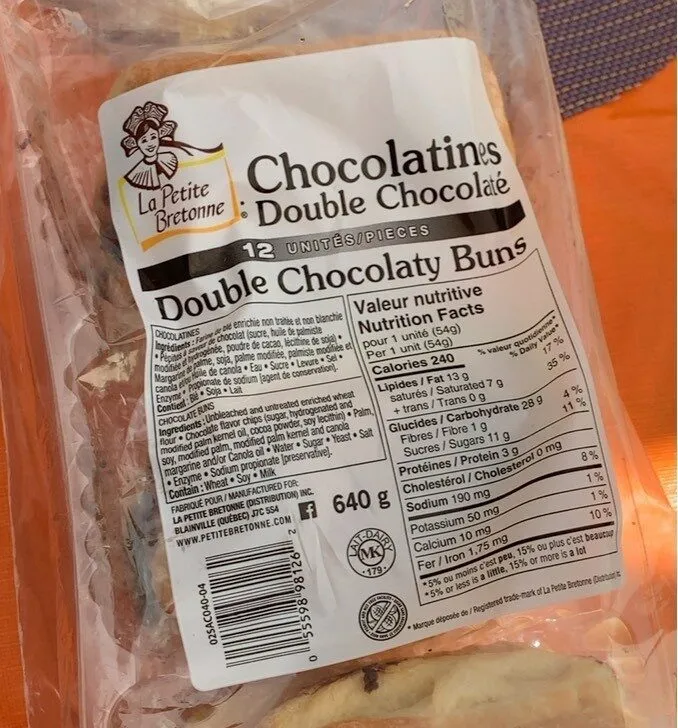 Chocolatine double chocolat