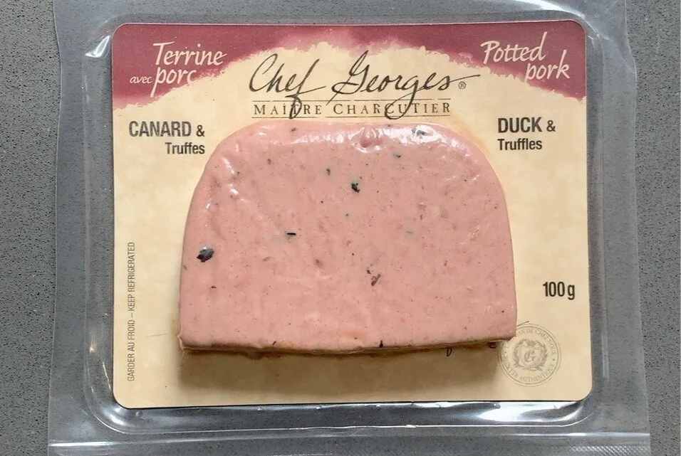 Terrine Glacée Avec Porc Canard Et Truffes