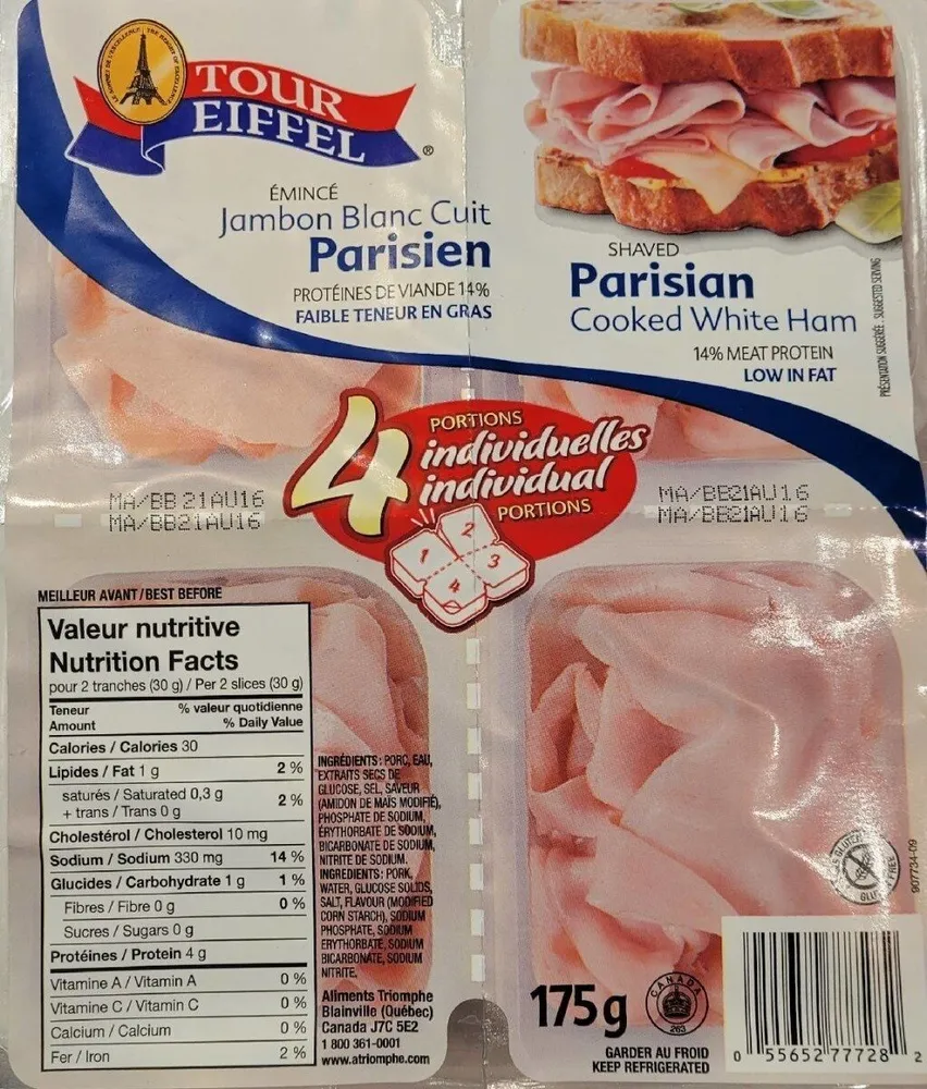 Jambon blanc cuit