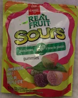 real fruit sours plant based gummies