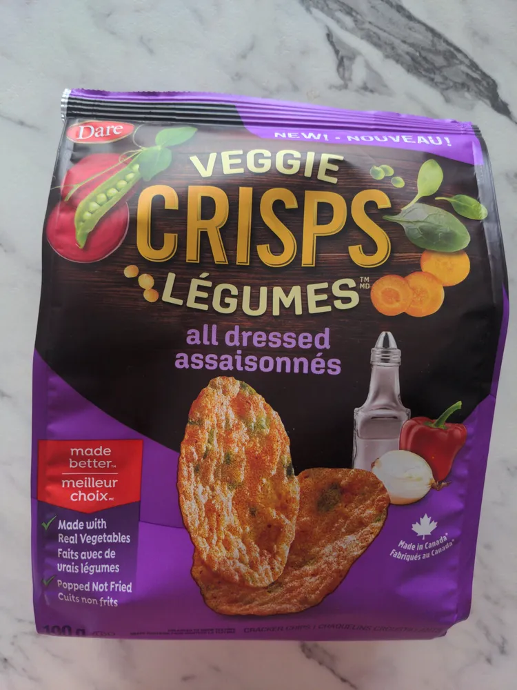 Veggie Crisps all dressed