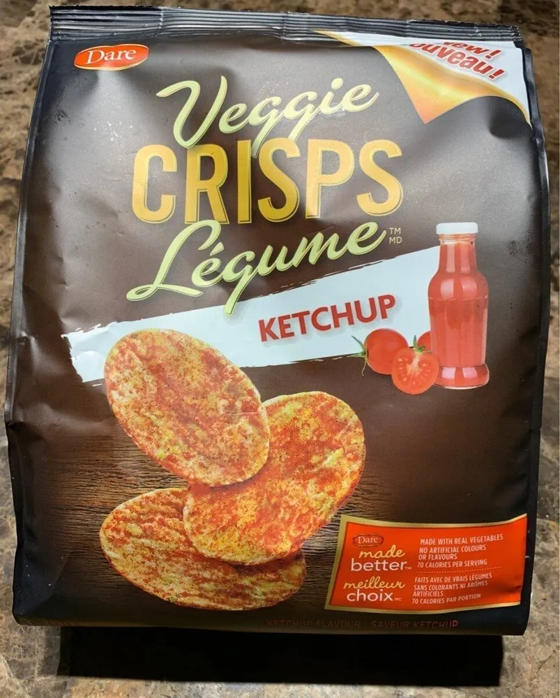 Veggie Crisps ketchup