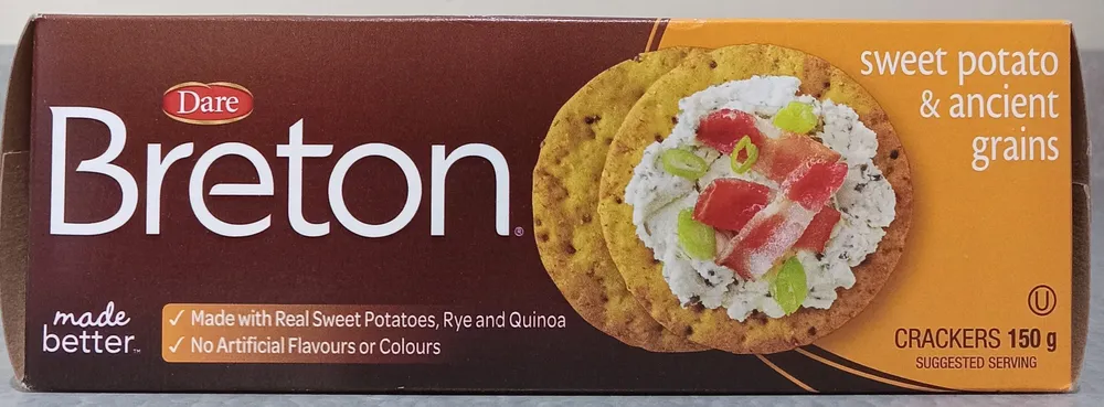 Sweet Potato & Ancient Grains Crackers