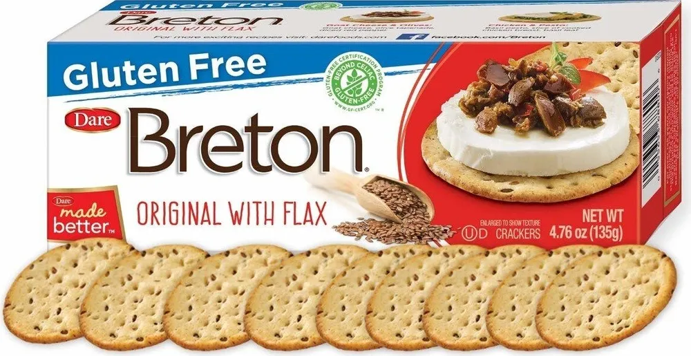 Breton flax & sea salt crackers