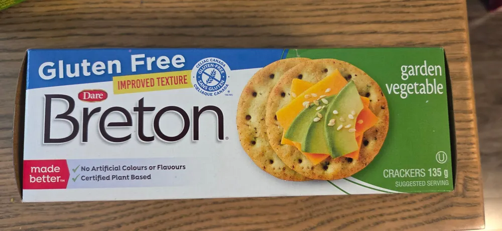 Breton Garden Vegetable Crackers