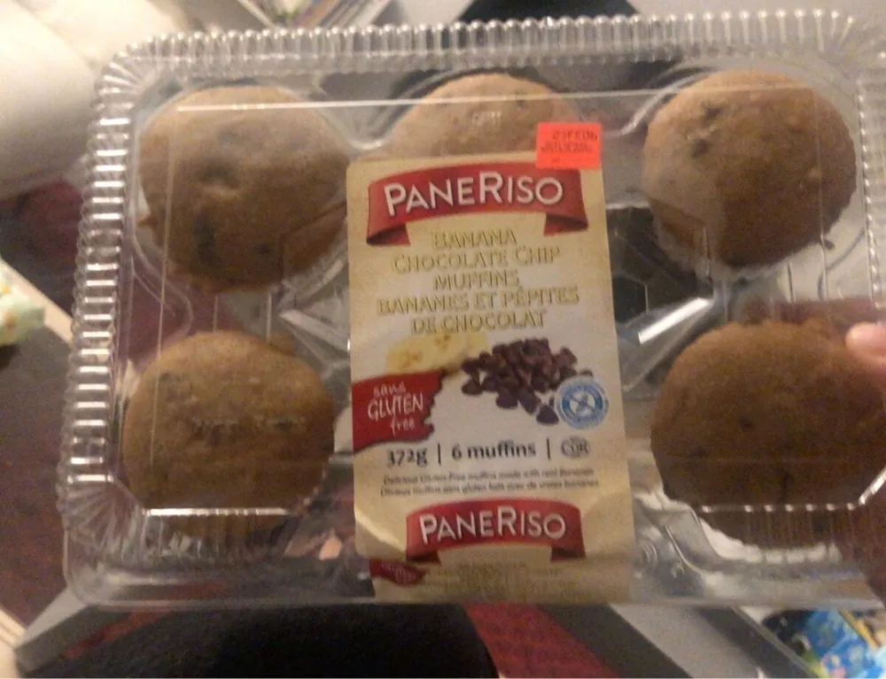 Banana chocolate chip muffins