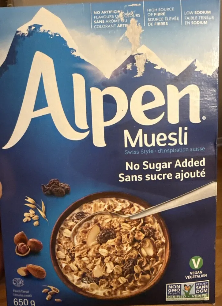 Muesli Cereal No Sugar Added