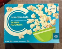 Popcorn saveur naturelle