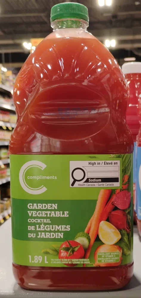 Garden vegetable cocktail