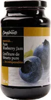 Pure blueberry jam