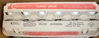 Large White Eggs / Œufs blancs calibre gros