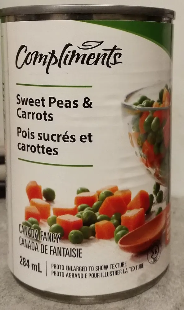 Pois sucrés et carottes