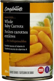 Whole baby carrots