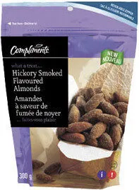Hickory smoked flavoured almonds