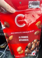 Milk chocolate covered almonds
