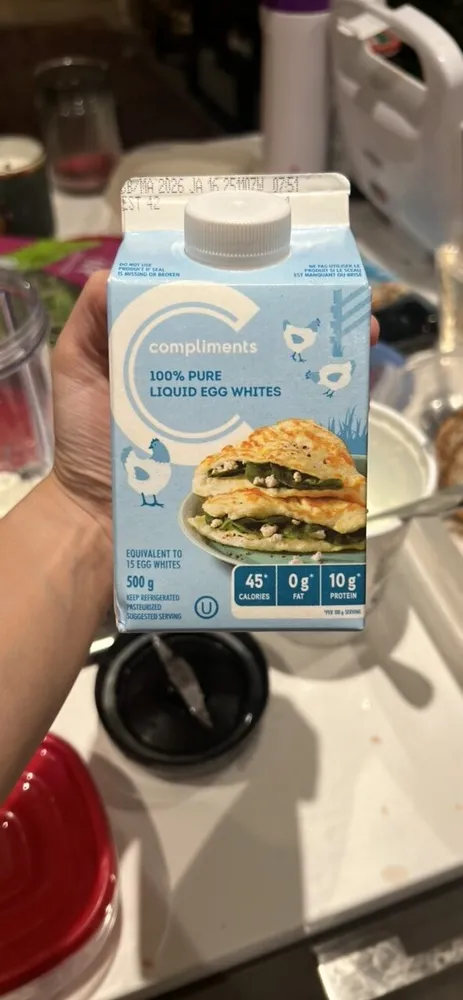 100% Pure Liquid Egg Whites
