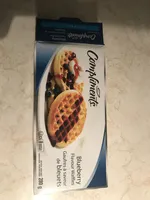 Blueberry flavour waffles