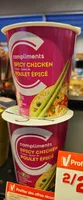 Spicy chicken flavour instant noodles in a cup