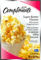 Extra butter flavour microwave popping corn