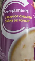 Soupe crème de poulet faible en gras